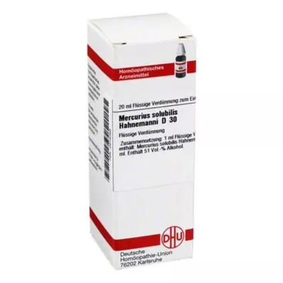 MERCURIUS SOLUBILIS Hahnemanni D 30 atšķaidījums, 20 ml MERCURIUS SOLUBILIS Hahnemanni D 30 atšķaidījums, 20 ml