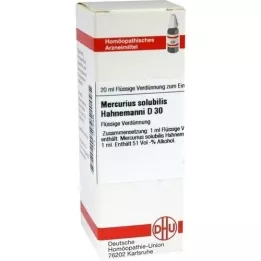 MERCURIUS SOLUBILIS Hahnemanni D 30 atšķaidījums, 20 ml