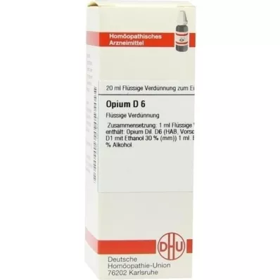 OPIUM D 6 atšķaidījums, 20 ml