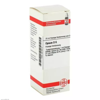 OPIUM D 6 atšķaidījums, 20 ml OPIUM D 6 atšķaidījums, 20 ml