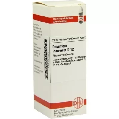PASSIFLORA INCARNATA D 12 atšķaidījums, 20 ml