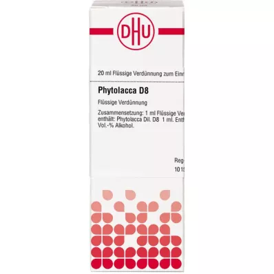 PHYTOLACCA D 8 atšķaidījums, 20 ml