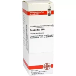 RAUWOLFIA D 6 atšķaidījums, 20 ml