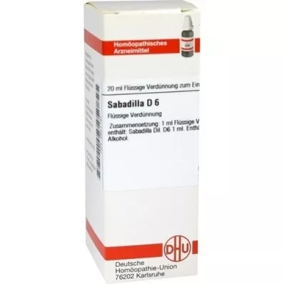SABADILLA D 6 atšķaidījums, 20 ml