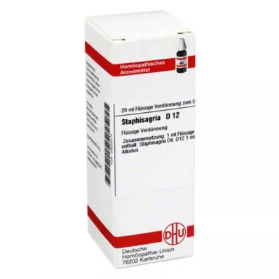 STAPHISAGRIA D 12 atšķaidījums, 20 ml