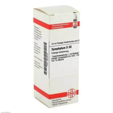SYMPHYTUM D 30 atšķaidījums, 20 ml SYMPHYTUM D 30 atšķaidījums, 20 ml