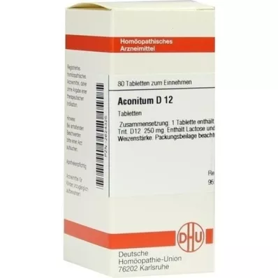 ACONITUM D 12 tabletes, 80 kapsulas