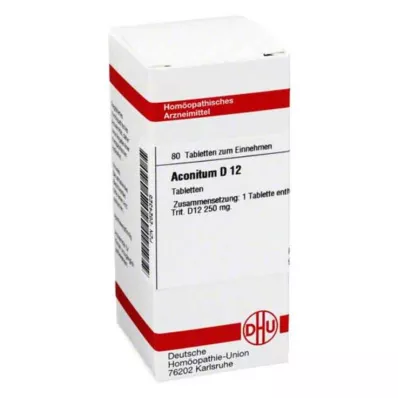 ACONITUM D 12 tabletes, 80 kapsulas