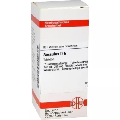AESCULUS D 6 tabletes, 80 kapsulas