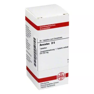 AESCULUS D 6 tabletes, 80 kapsulas