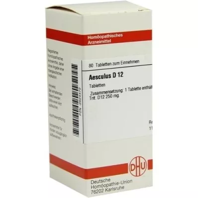AESCULUS D 12 tabletes, 80 kapsulas