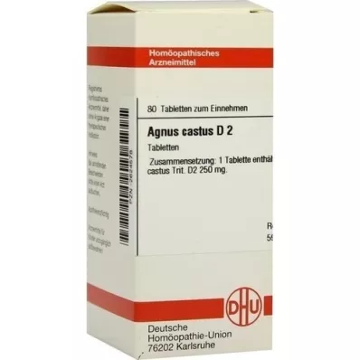 AGNUS CASTUS D 2 tabletes, 80 kapsulas