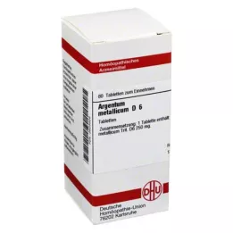 ARGENTUM METALLICUM D 6 tabletes, 80 kapsulas