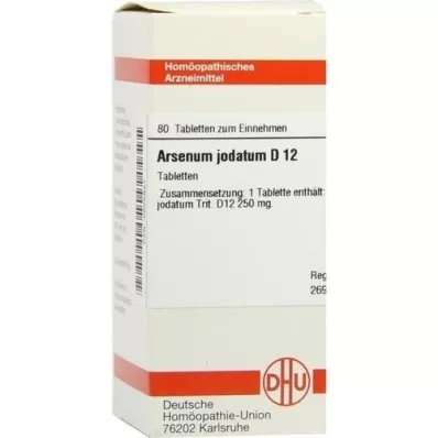 ARSENUM JODATUM D 12 tabletes, 80 kapsulas
