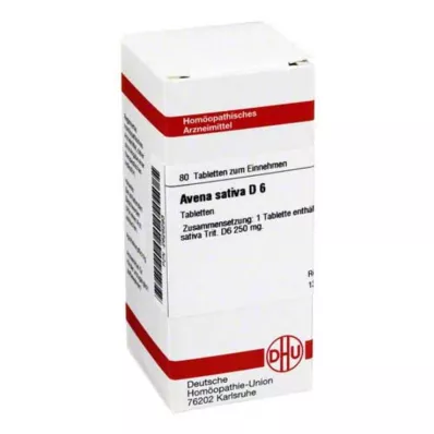 AVENA SATIVA D 6 tabletes, 80 kapsulas