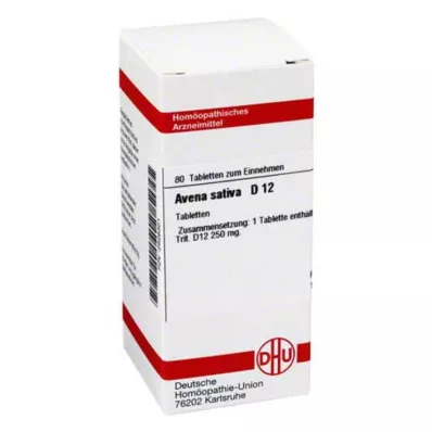 AVENA SATIVA D 12 tabletes, 80 kapsulas AVENA SATIVA D 12 tabletes, 80 kapsulas
