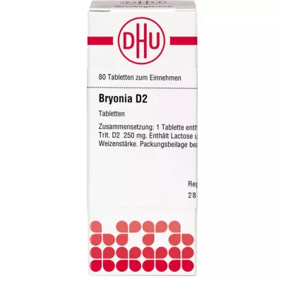 BRYONIA D 2 tabletes, 80 kapsulas
