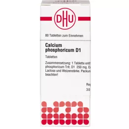 CALCIUM PHOSPHORICUM D 1 tabletes, 80 kapsulas