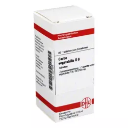 CARBO VEGETABILIS D 8 tabletes, 80 kapsulas