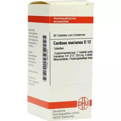 CARDUUS MARIANUS D 12 tabletes, 80 kapsulas CARDUUS MARIANUS D 12 tabletes, 80 kapsulas