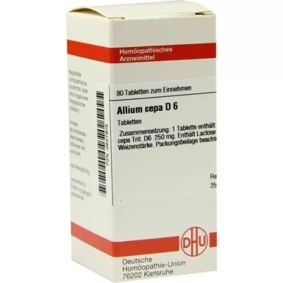 ALLIUM CEPA D 6 tabletes, 80 kapsulas