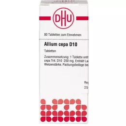 ALLIUM CEPA D 10 tabletes, 80 kapsulas