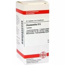 CHAMOMILLA D 6 tabletes, 80 kapsulas