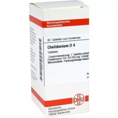 CHELIDONIUM D 4 tabletes, 80 kapsulas