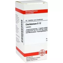 CHELIDONIUM D 12 tabletes, 80 kapsulas