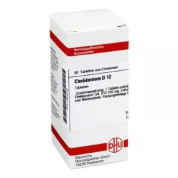 CHELIDONIUM D 12 tabletes, 80 kapsulas