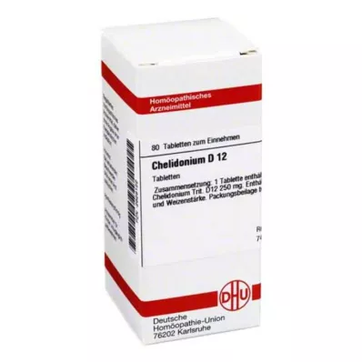 CHELIDONIUM D 12 tabletes, 80 kapsulas
