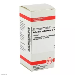 COBALTUM METALLICUM D 6 tabletes, 80 kapsulas