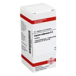 CUPRUM SULFURICUM D 6 tabletes, 80 kapsulas