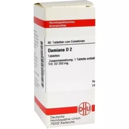 DAMIANA D 2 tabletes, 80 kapsulas