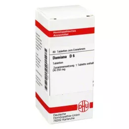 DAMIANA D 6 tabletes, 80 kapsulas