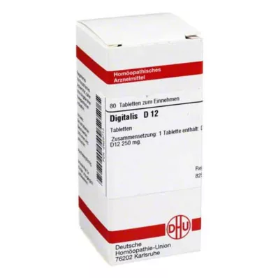 DIGITALIS D 12 tabletes, 80 kapsulas
