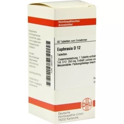 EUPHRASIA D 12 tabletes, 80 kapsulas