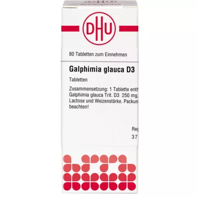 GALPHIMIA GLAUCA D 3 tabletes, 80 kapsulas