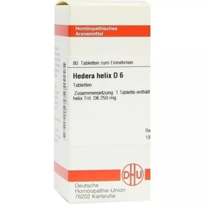 HEDERA HELIX D 6 tabletes, 80 kapsulas