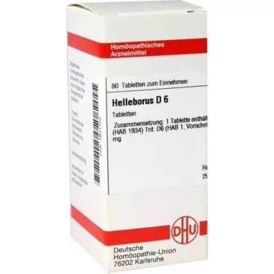 HELLEBORUS D 6 tabletes, 80 kapsulas