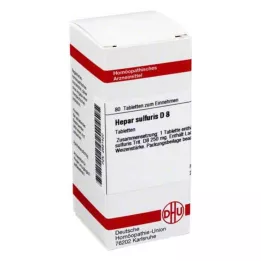 HEPAR SULFURIS D 8 tabletes, 80 kapsulas