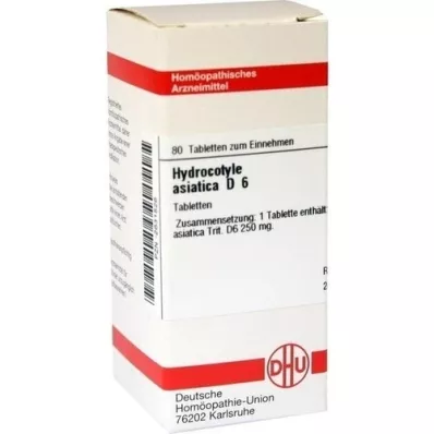 HYDROCOTYLE asiatica D 6 tabletes, 80 kapsulas