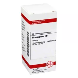 HYOSCYAMUS D 4 tabletes, 80 kapsulas