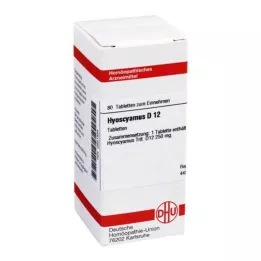 HYOSCYAMUS D 12 tabletes, 80 kapsulas