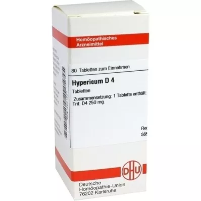 HYPERICUM D 4 tabletes, 80 kapsulas