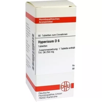 HYPERICUM D 6 tabletes, 80 kapsulas