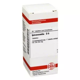IPECACUANHA D 6 tabletes, 80 kapsulas