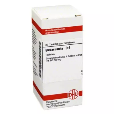 IPECACUANHA D 6 tabletes, 80 kapsulas IPECACUANHA D 6 tabletes, 80 kapsulas