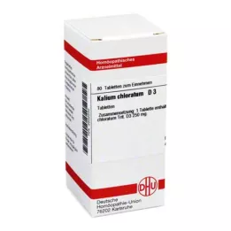 KALIUM CHLORATUM D 3 tabletes, 80 kapsulas
