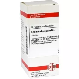 LITHIUM CHLORATUM D 6 tabletes, 80 kapsulas